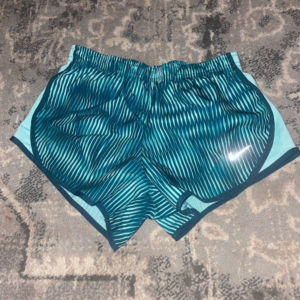 nike, size small, girls, blue shorts